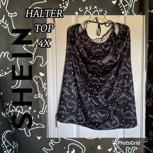 Shein curve dino halter top